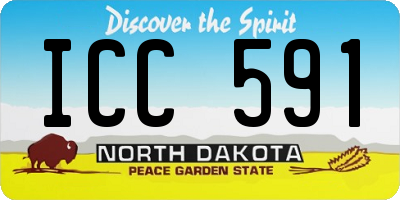 ND license plate ICC591