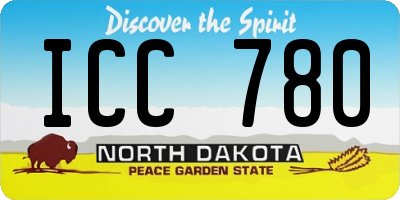 ND license plate ICC780