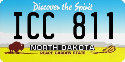 ND license plate ICC811