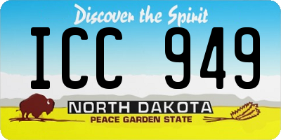 ND license plate ICC949