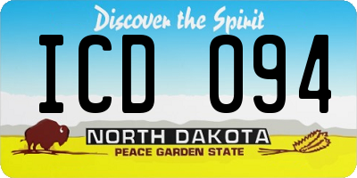ND license plate ICD094