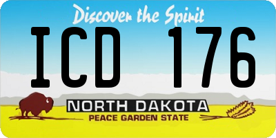 ND license plate ICD176