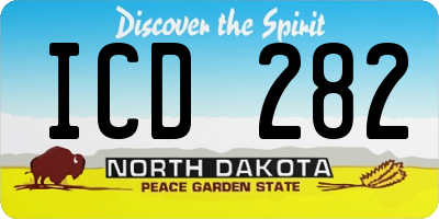 ND license plate ICD282