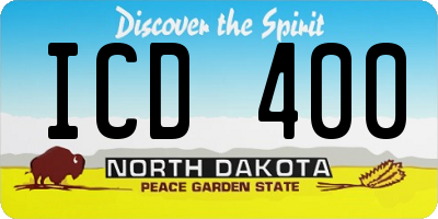 ND license plate ICD400
