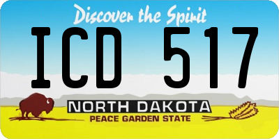 ND license plate ICD517