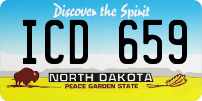 ND license plate ICD659