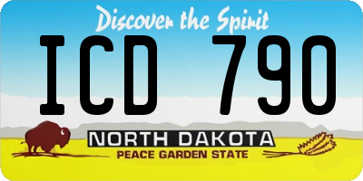 ND license plate ICD790