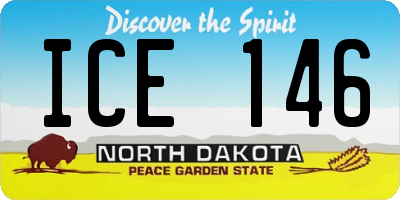 ND license plate ICE146