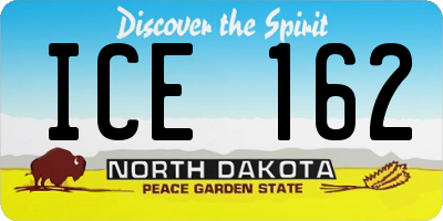 ND license plate ICE162