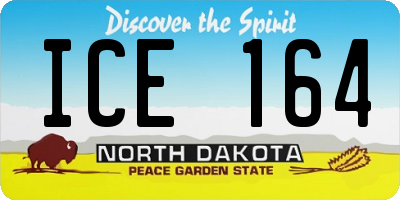 ND license plate ICE164