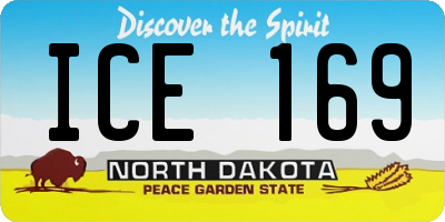 ND license plate ICE169