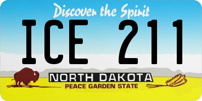 ND license plate ICE211