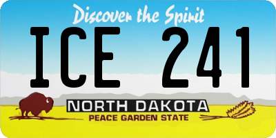 ND license plate ICE241