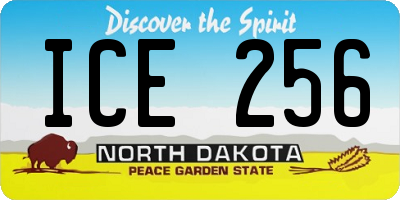 ND license plate ICE256