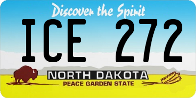 ND license plate ICE272