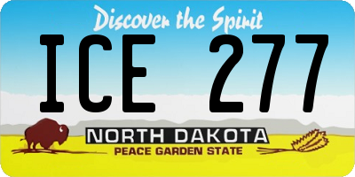 ND license plate ICE277