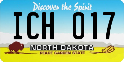 ND license plate ICH017