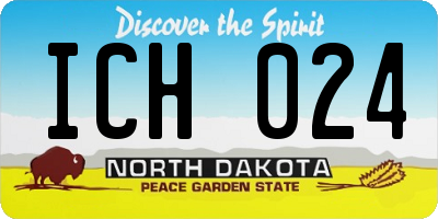 ND license plate ICH024