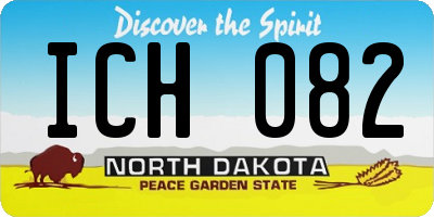 ND license plate ICH082