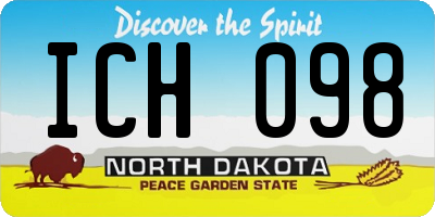 ND license plate ICH098