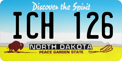 ND license plate ICH126