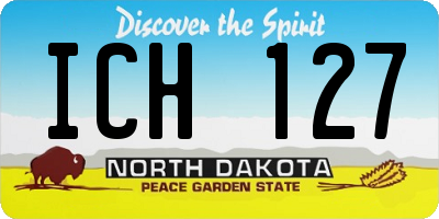ND license plate ICH127