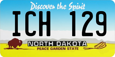 ND license plate ICH129