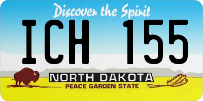 ND license plate ICH155