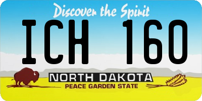 ND license plate ICH160
