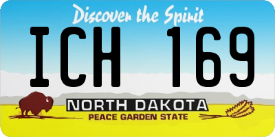 ND license plate ICH169