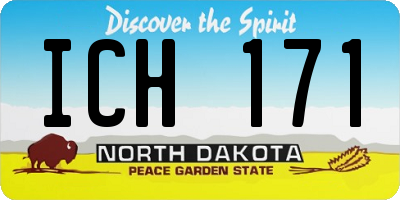 ND license plate ICH171