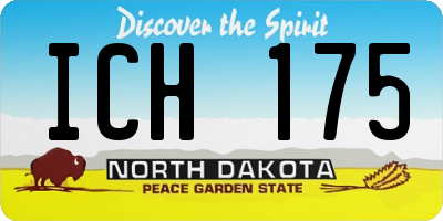 ND license plate ICH175