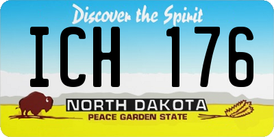 ND license plate ICH176