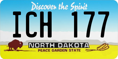 ND license plate ICH177