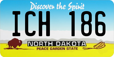 ND license plate ICH186