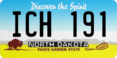 ND license plate ICH191