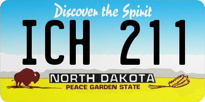 ND license plate ICH211