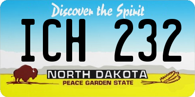 ND license plate ICH232