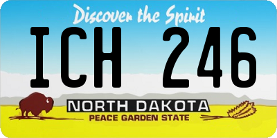 ND license plate ICH246