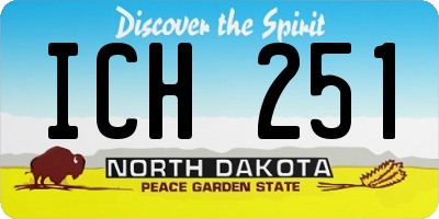 ND license plate ICH251
