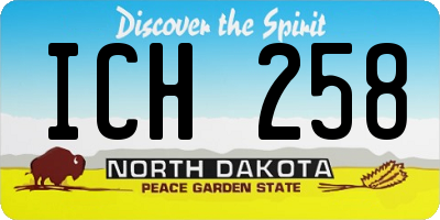ND license plate ICH258
