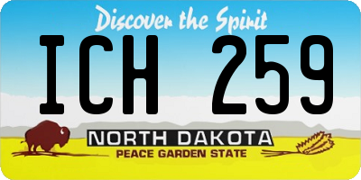 ND license plate ICH259