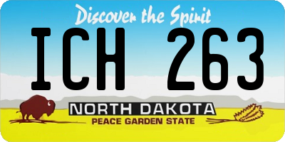 ND license plate ICH263