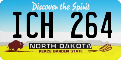 ND license plate ICH264