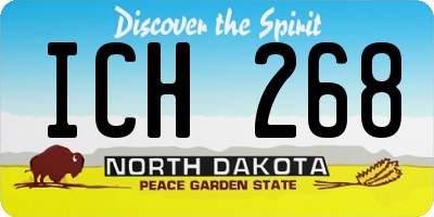 ND license plate ICH268
