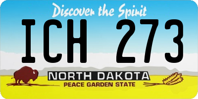 ND license plate ICH273