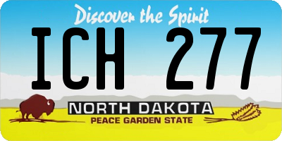 ND license plate ICH277