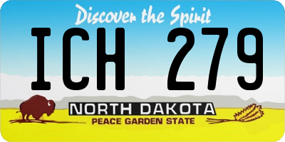 ND license plate ICH279