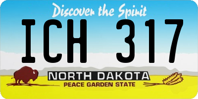 ND license plate ICH317