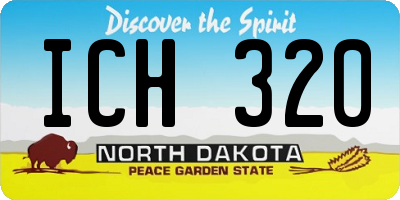 ND license plate ICH320
